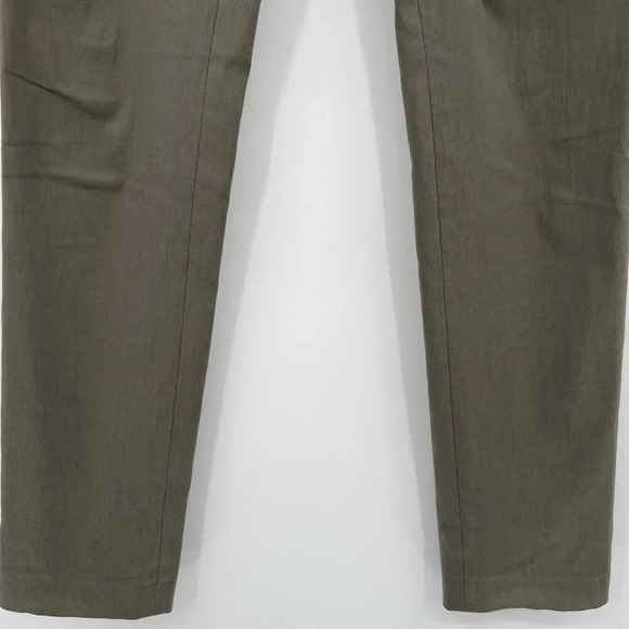 Lauren‎ Vidal Taupe Dress Pants Slim Leg Zip Up Pants Women's Size T1 Small - Picture 3 of 8